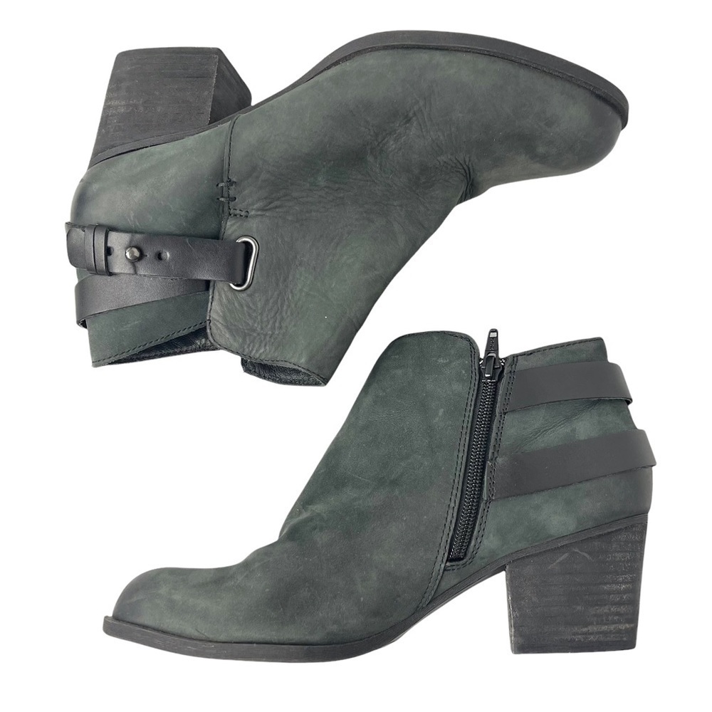 Sole Society Leather Ankle Boots Strap Angie Boot Size 10M